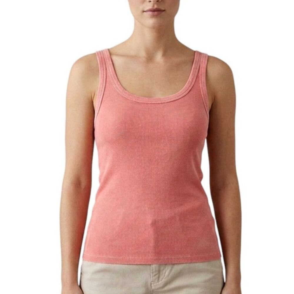 American Eagle AE True Tank Top Pink Ribbed Scoop Neck Women Size M NWT
